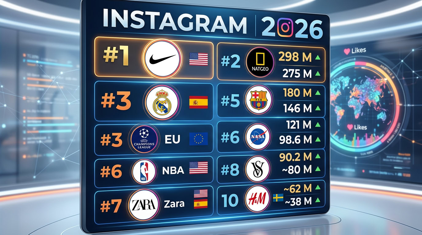 Marcas con Más Seguidores en Instagram en 2026