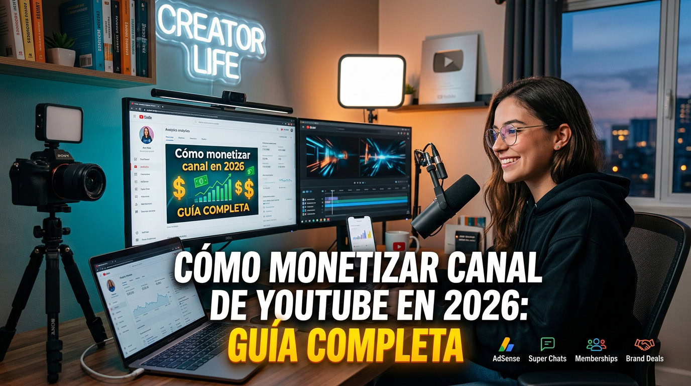 Cómo monetizar canal de Youtube